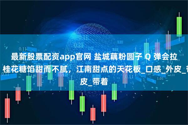 最新股票配资app官网 盐城藕粉圆子 Q 弹会拉丝！桂花糖馅甜而不腻，江南甜点的天花板_口感_外皮_带着